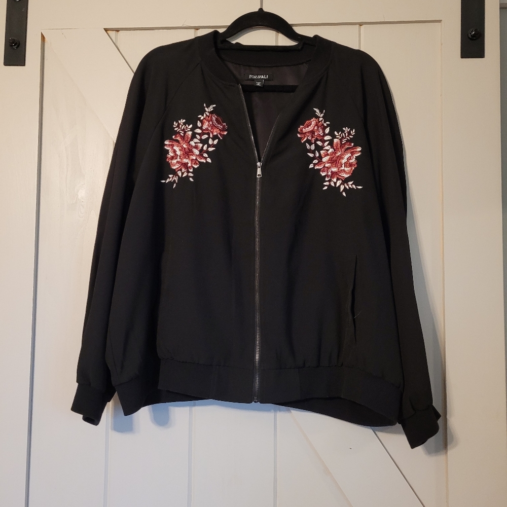 Roz & Ali bomber jacket size 2x
